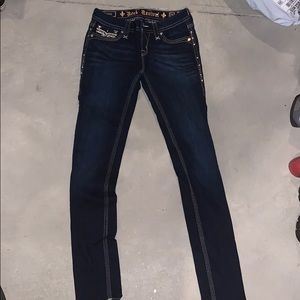 Dark Wash Rock Revival Jeans